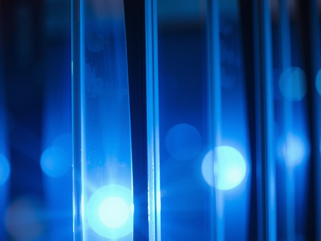 Light refraction through glass